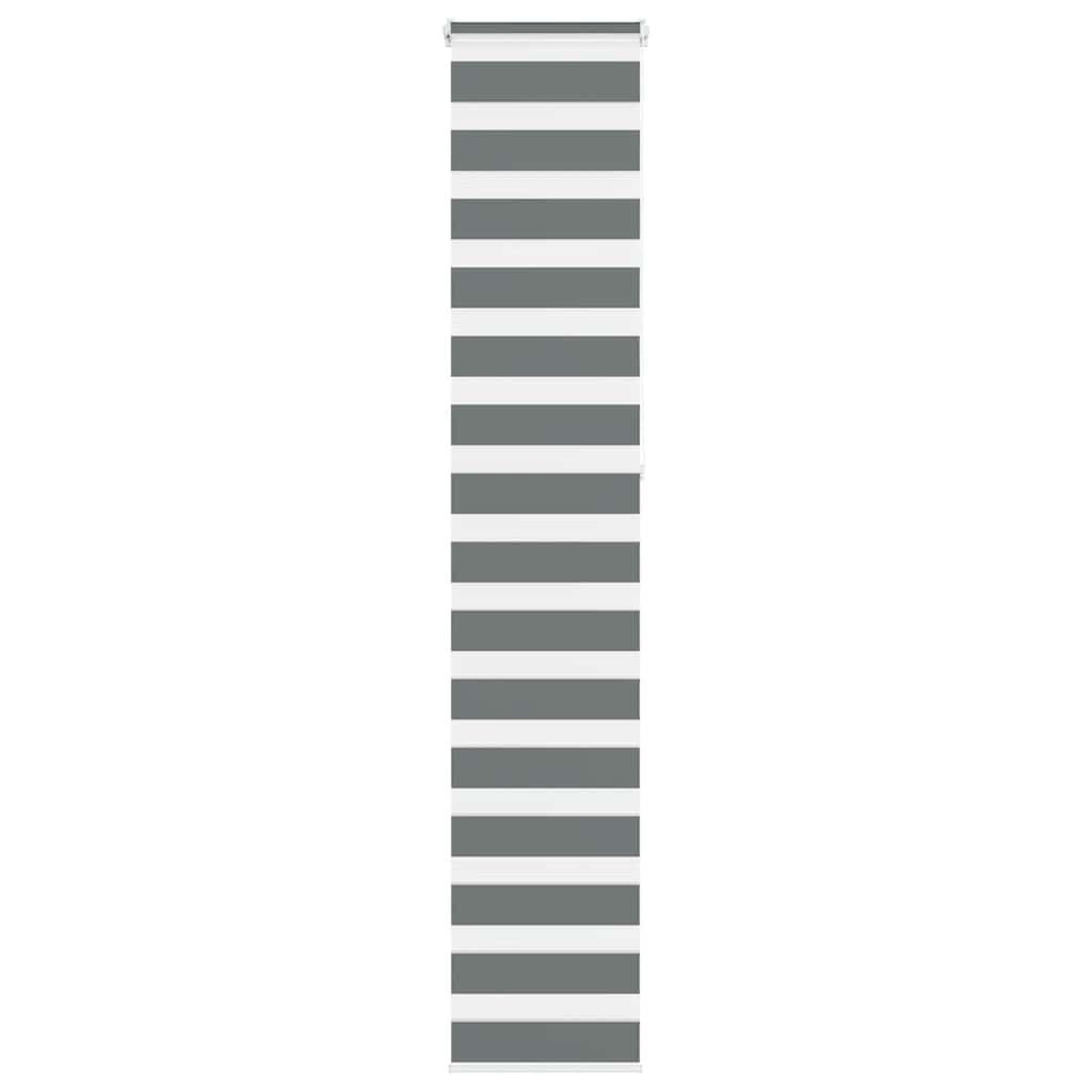 VIDAXL Store zebre gris fonce largeur du tissu 45,9 cm polyester