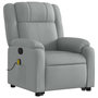Voir la diapositive 4 : VIDAXL Fauteuil de massage inclinable Gris clair Tissu