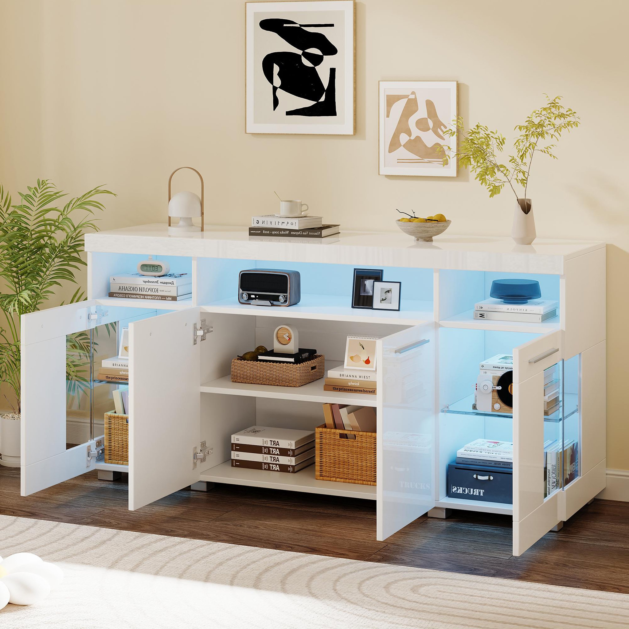 Voir la diapositive 5 : MERAX Buffet 4 porte(s) 0 tiroir(s)