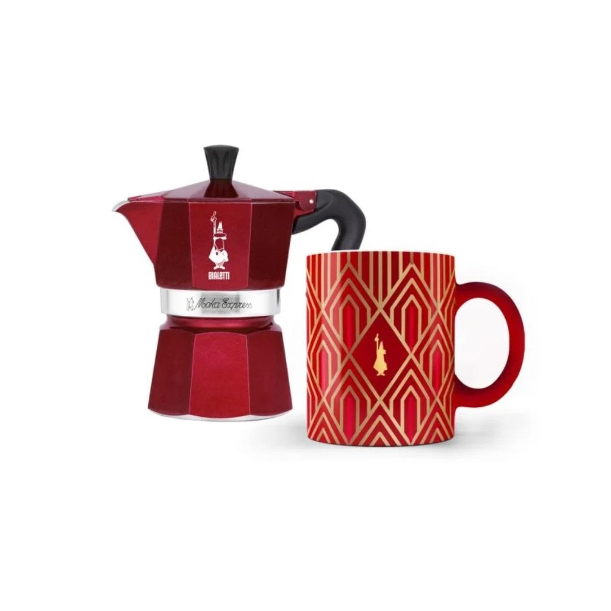 Voir la diapositive 1 : BIALETTI Cafetière italienne 3 tasses rouge. - 0009901