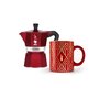 Voir la diapositive 1 : BIALETTI Cafetière italienne 3 tasses rouge. - 0009901