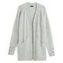 Voir la diapositive 3 : IN EXTENSO Gilet long gris chiné femme