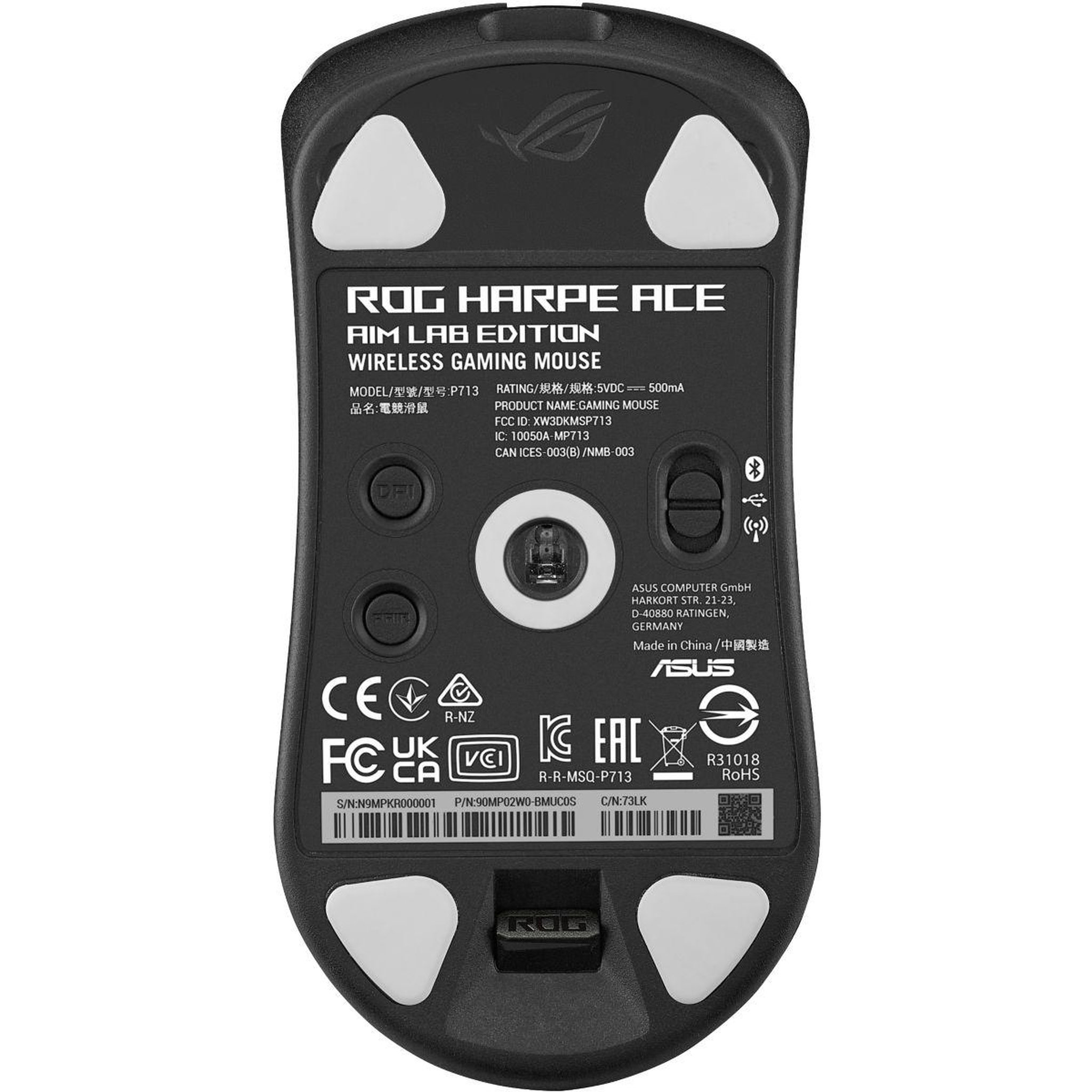 Voir la diapositive 5 : ASUS Souris gamer sans fil rog harpe ace aim lab edition