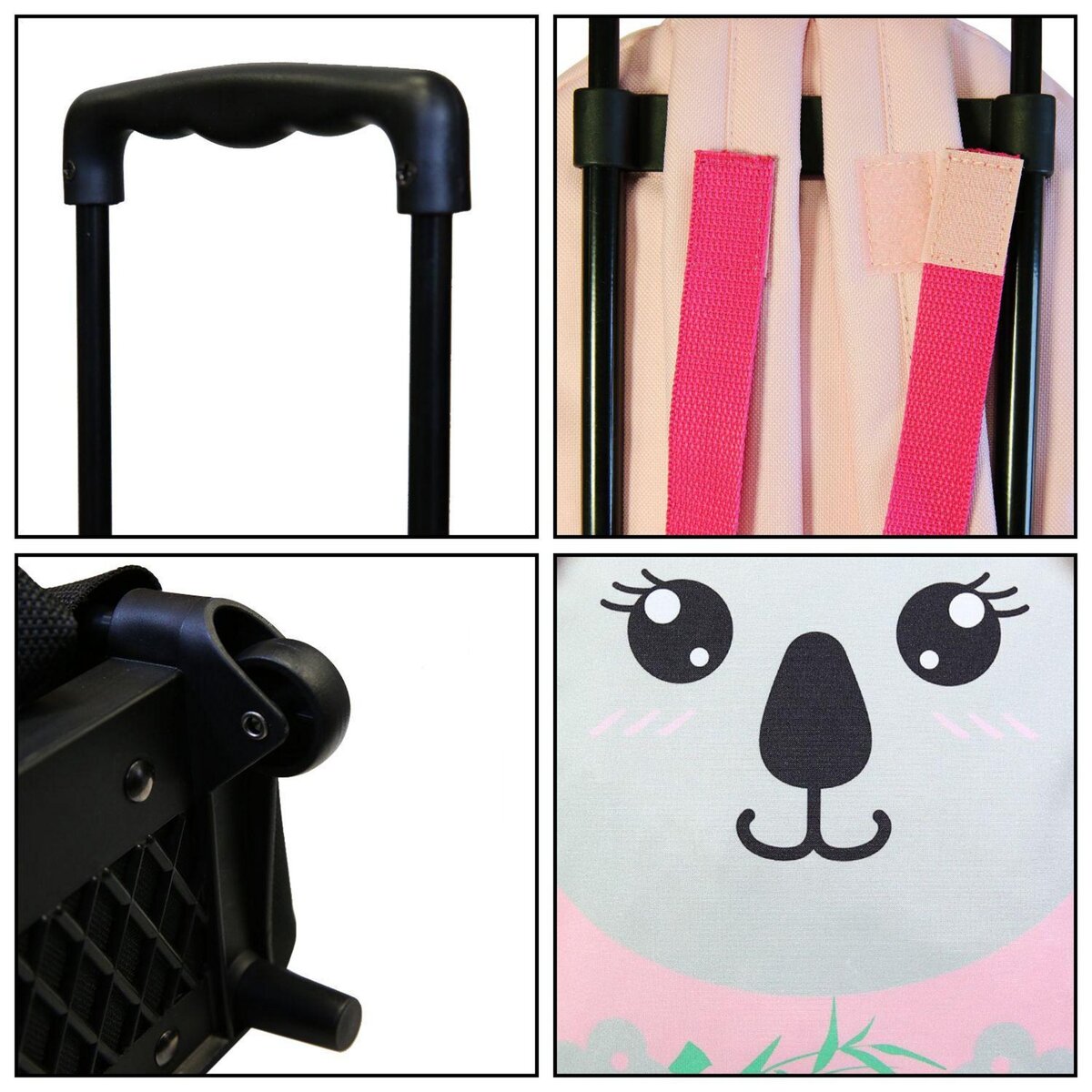 Bagtrotter BAGTROTTER Sac à dos à roulettes 31 cm maternelle Kids Gris Koala