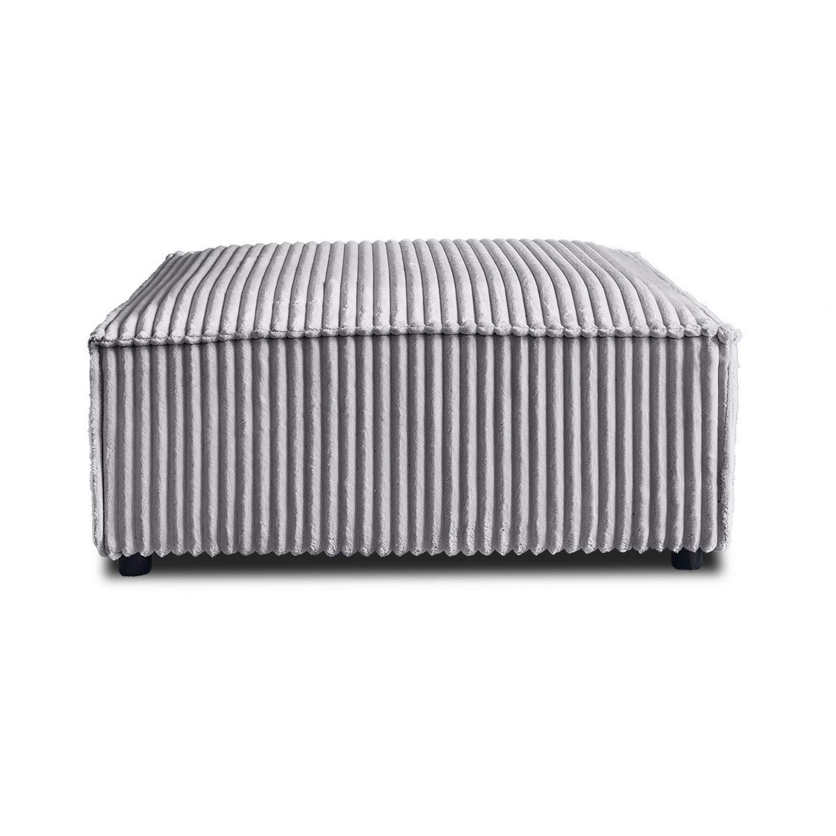 LISA DESIGN Stella - pouf - en velours côtelé grosses côtes