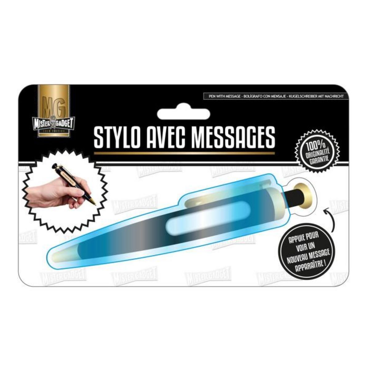 Paris Prix Stylo avec Message  Positif  15cm Bleu