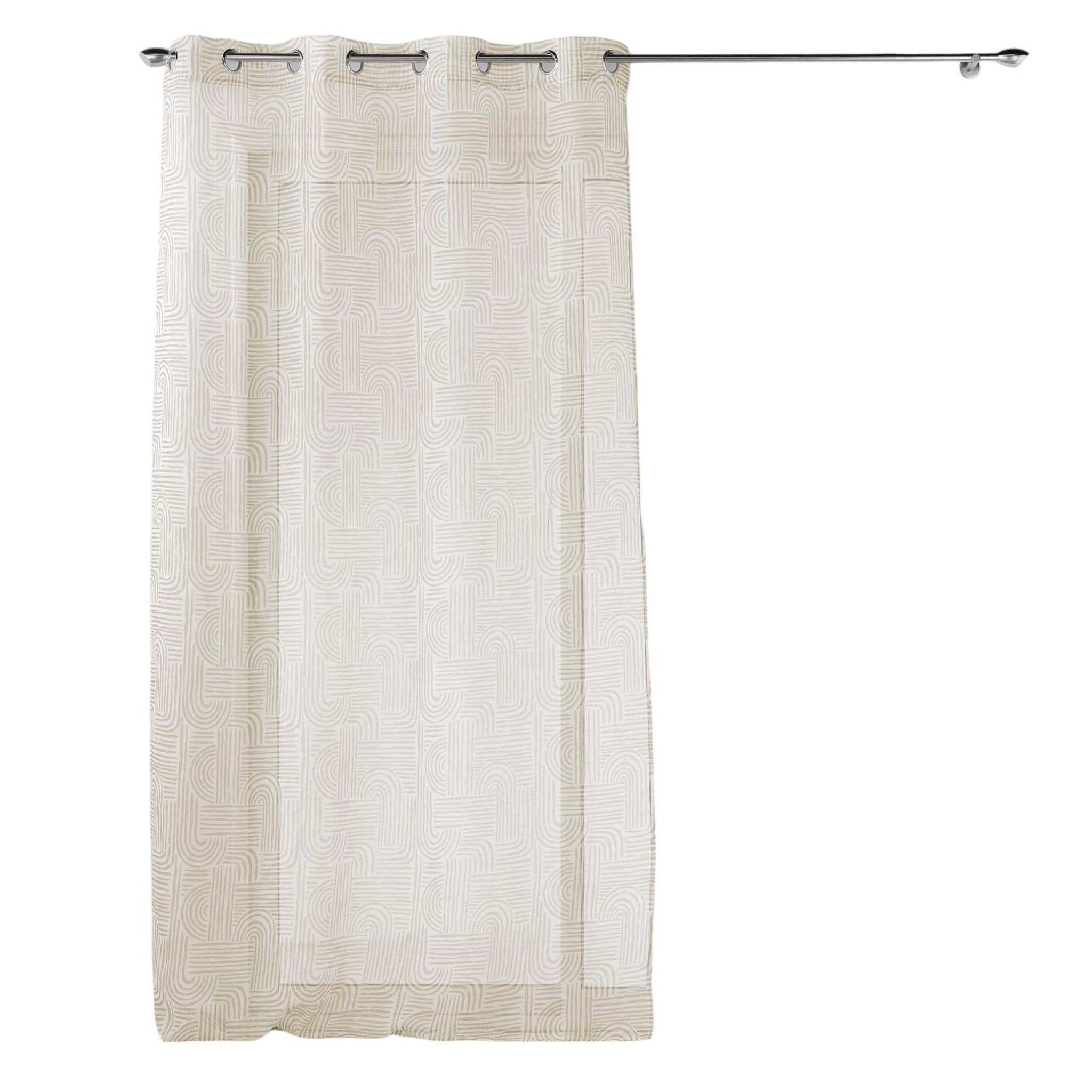 Voir la diapositive 1 : Eden Rideau voile sable collection pandore