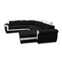 Voir la diapositive 4 : BEST MOBILIER Henry - canapé panoramique d'angle réversible - 7 places - convertible avec coffre - en tissu et pu