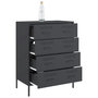 Voir la diapositive 5 : VIDAXL Buffet anthracite 68x39x89 cm acier