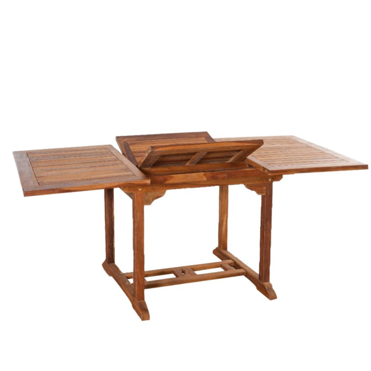 CONCEPT USINE Table de jardin rectangulaire et 6 chaises en teck huilé LUBOK