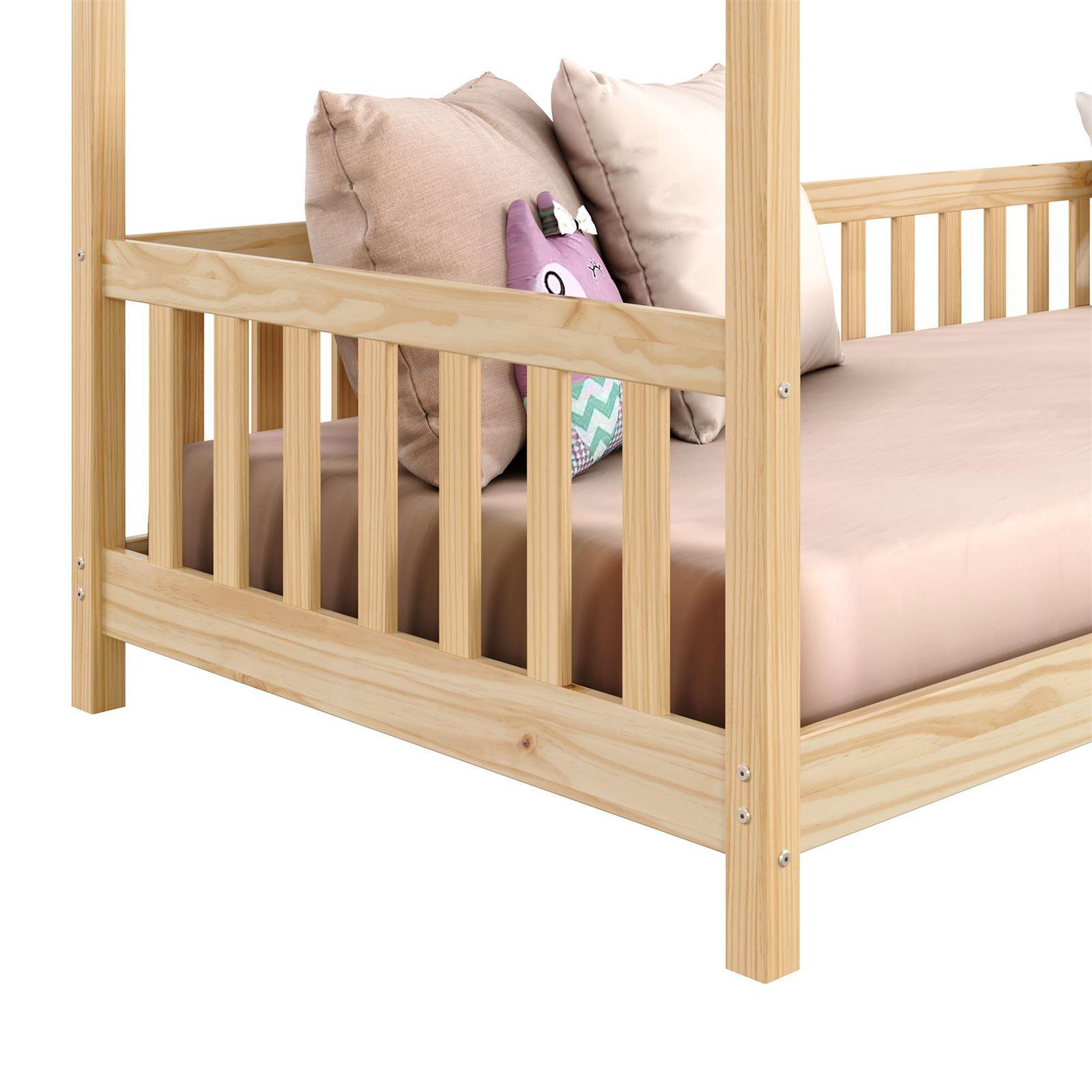 Voir la diapositive 6 : IDIMEX Lit cabane nina 90 x 190 cm, en pin massif