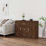 Voir la diapositive 1 : VIDAXL Buffet Chene marron 91x29,5x65 cm Bois d'ingenierie
