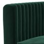 Voir la diapositive 6 : Rendez vous déco Fauteuil en velours vert foncé - Gatsby