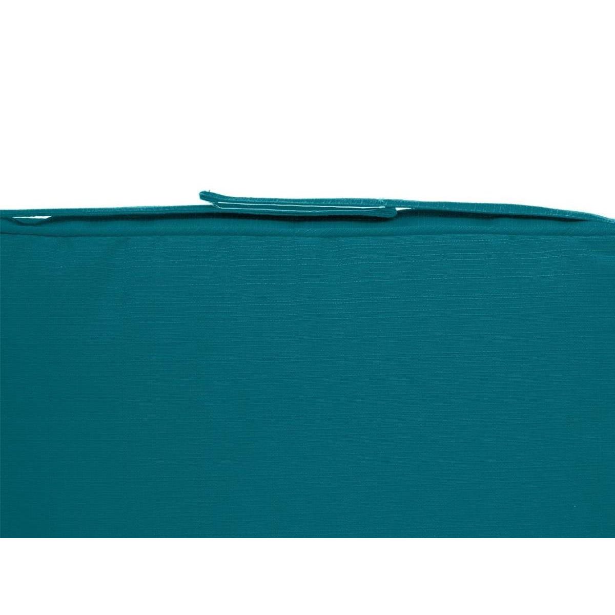 HESPERIDE Galette de chaise de jardin Bleu Canard - 40 x 40 cm - Hespéride