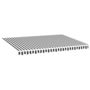 Voir la diapositive 2 : VIDAXL Tissu de remplacement pour auvent Anthracite et blanc 4x3 m