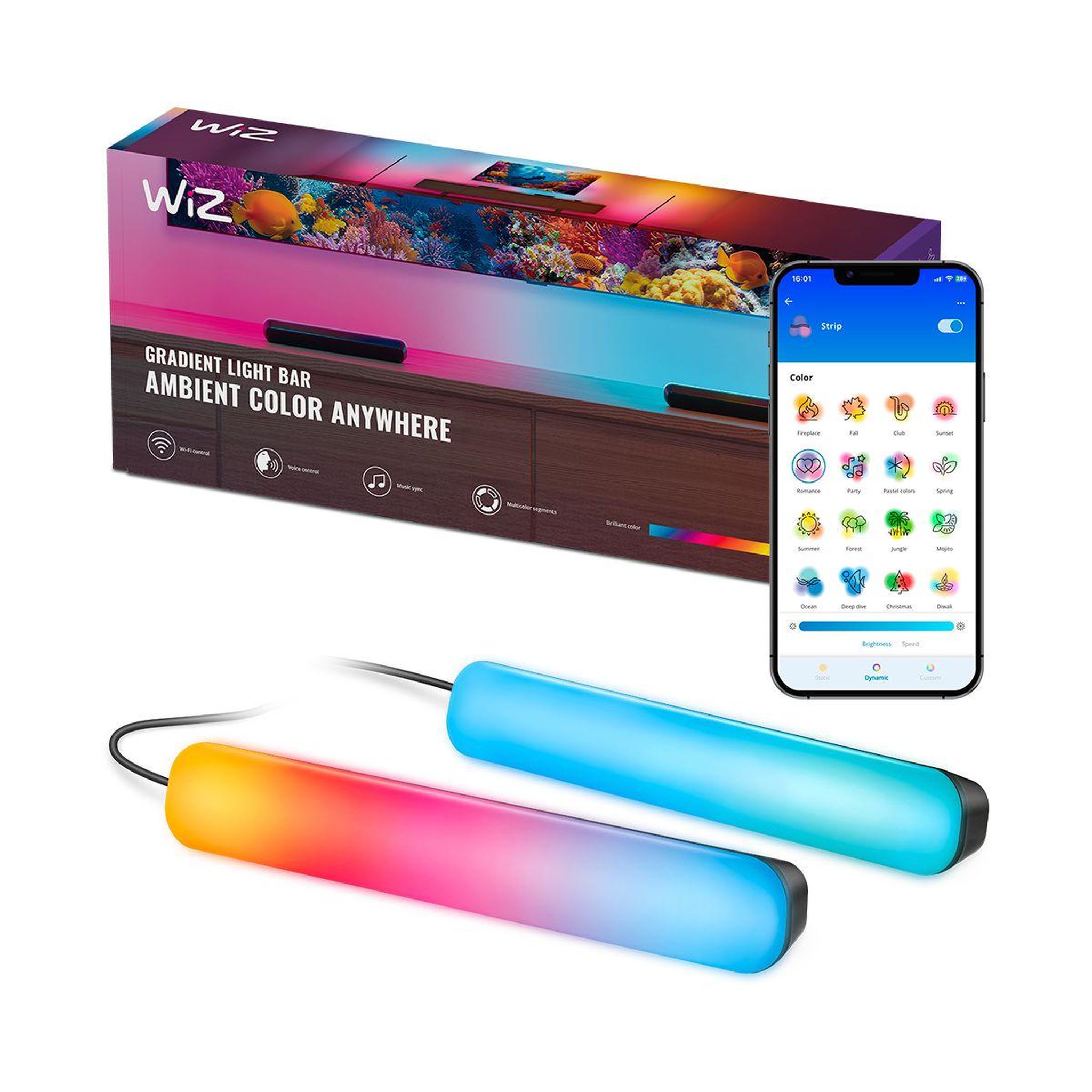 WIZ Lampe connectée Barre lumineuse Couleur x2