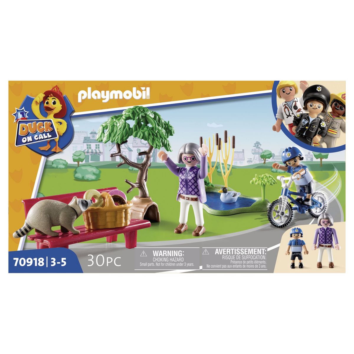 PLAYMOBIL Duck on call 70918 Policière et animaux