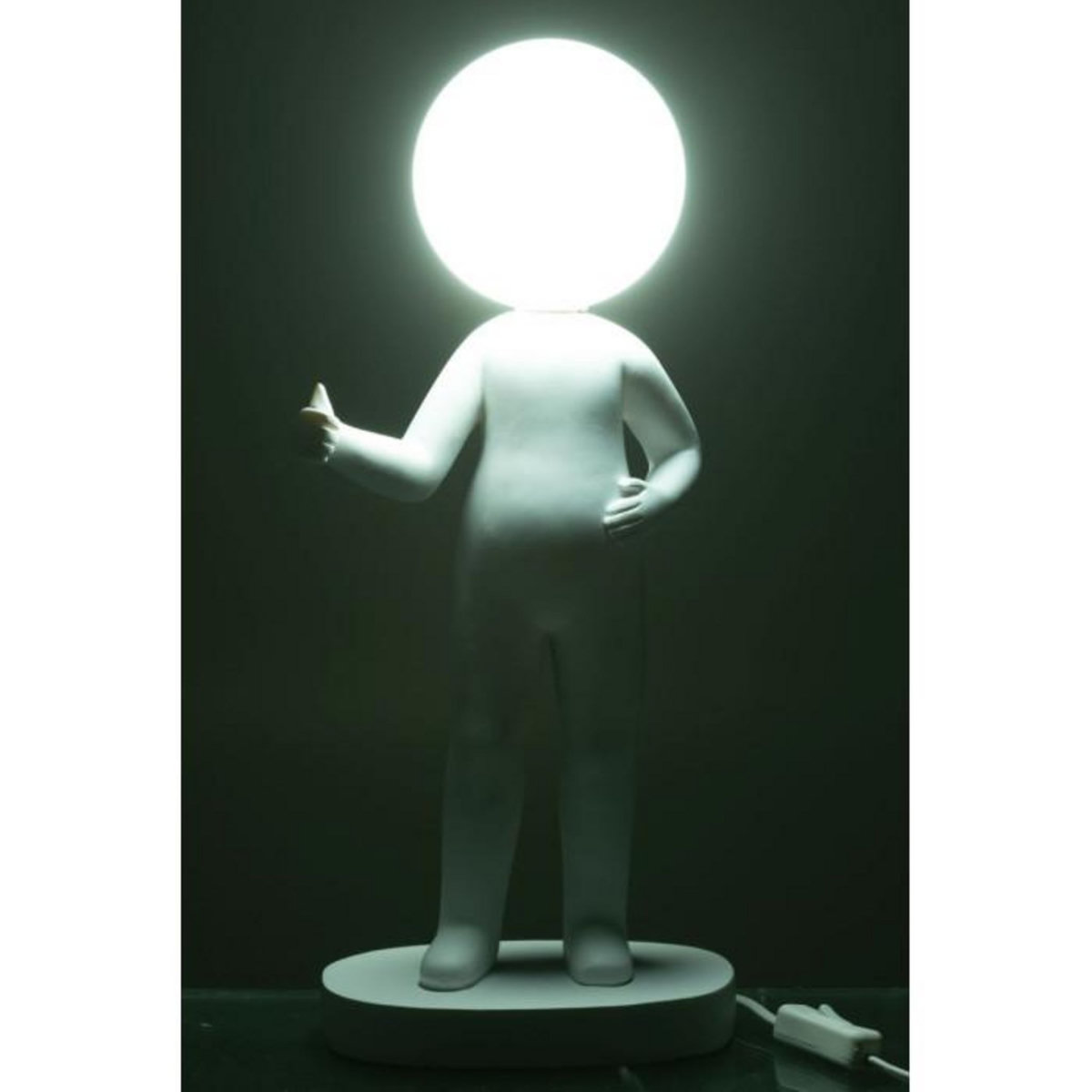 Paris Prix Lampe à Poser en Résine  Pouces  44cm Blanc