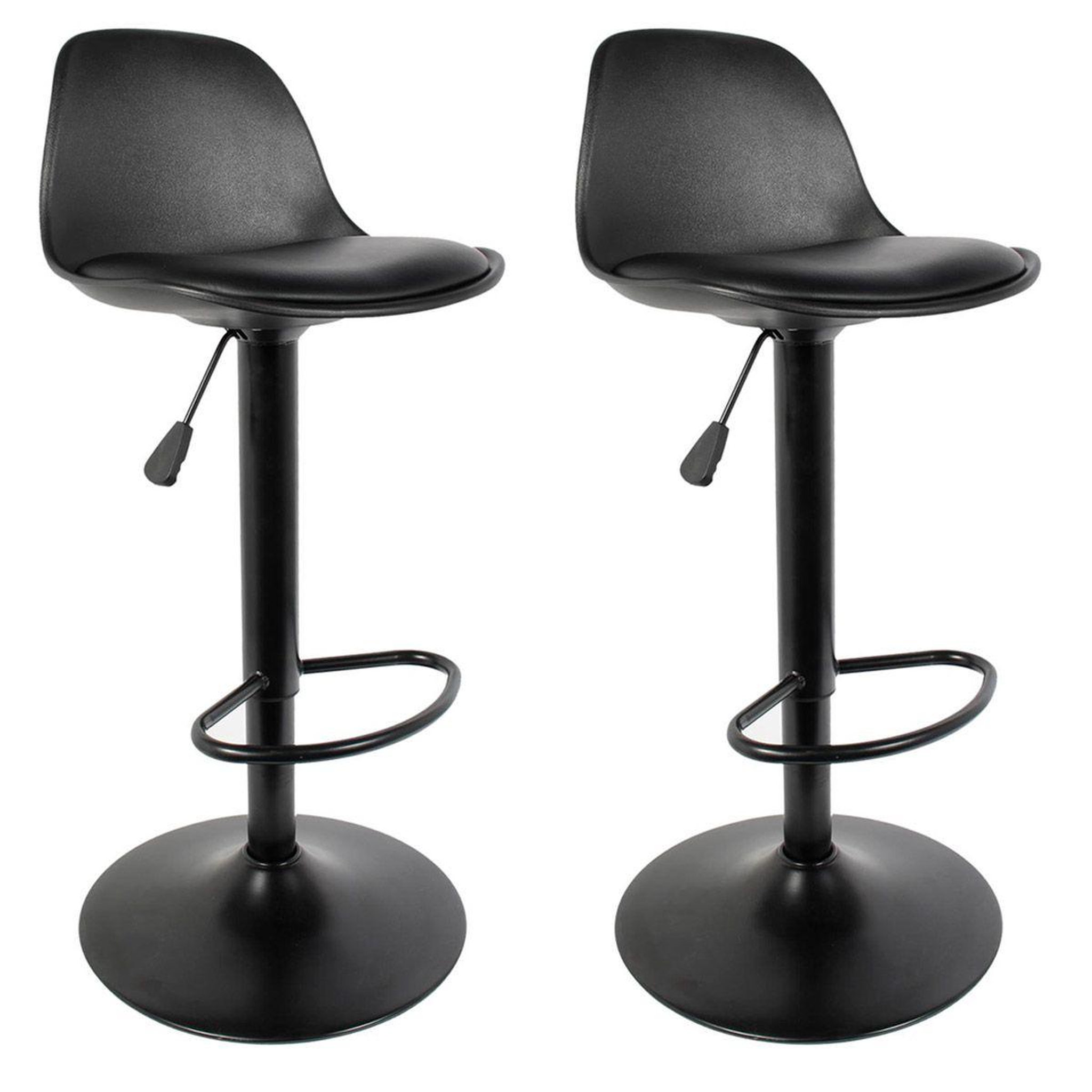 The Home Deco Factory Lot de 2 tabourets de bar  isak  104cm noir