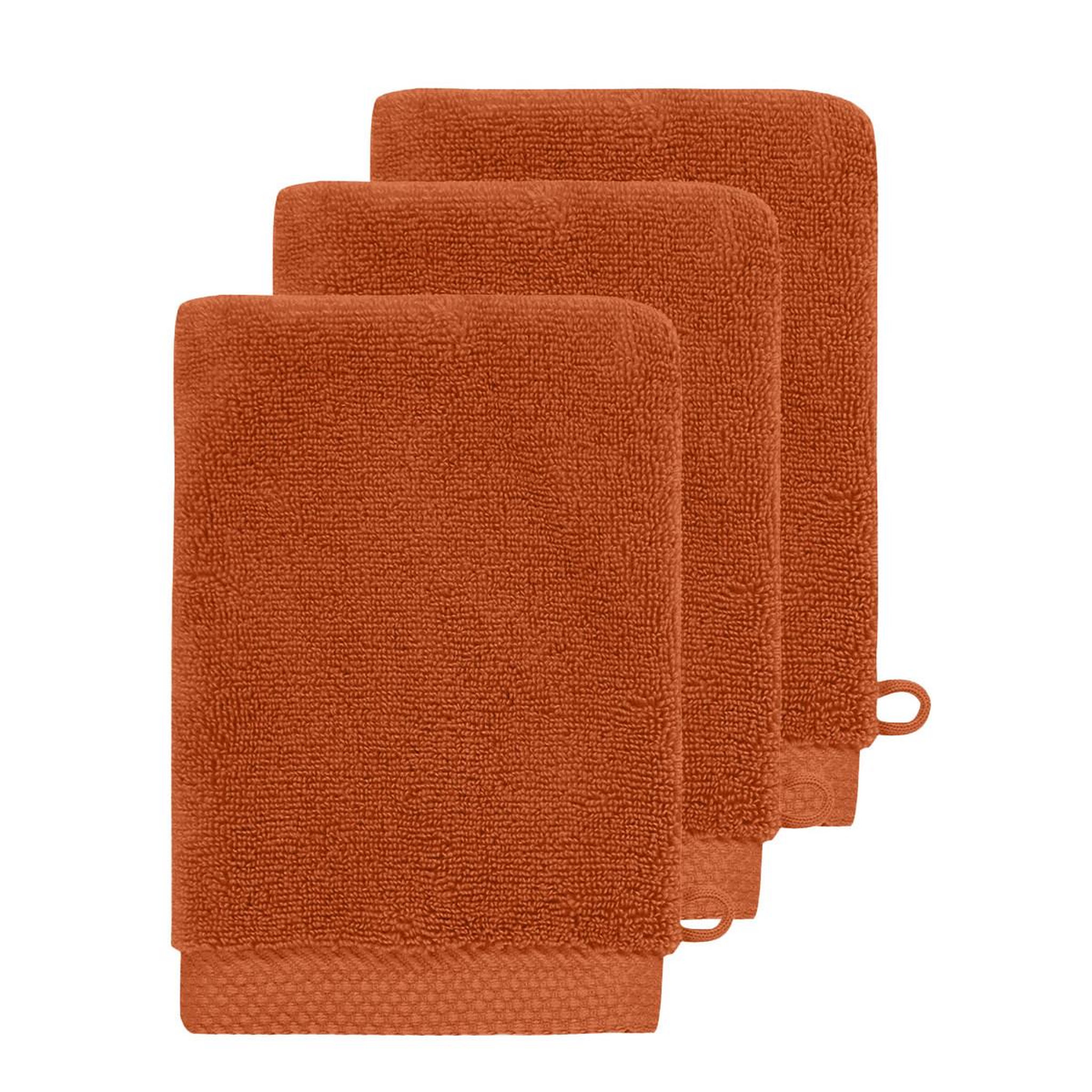 Voir la diapositive 1 : Sensei Maison 3 gants de toilette Zéro Twist 560 g/m² SENSOFT - 16x22 cm