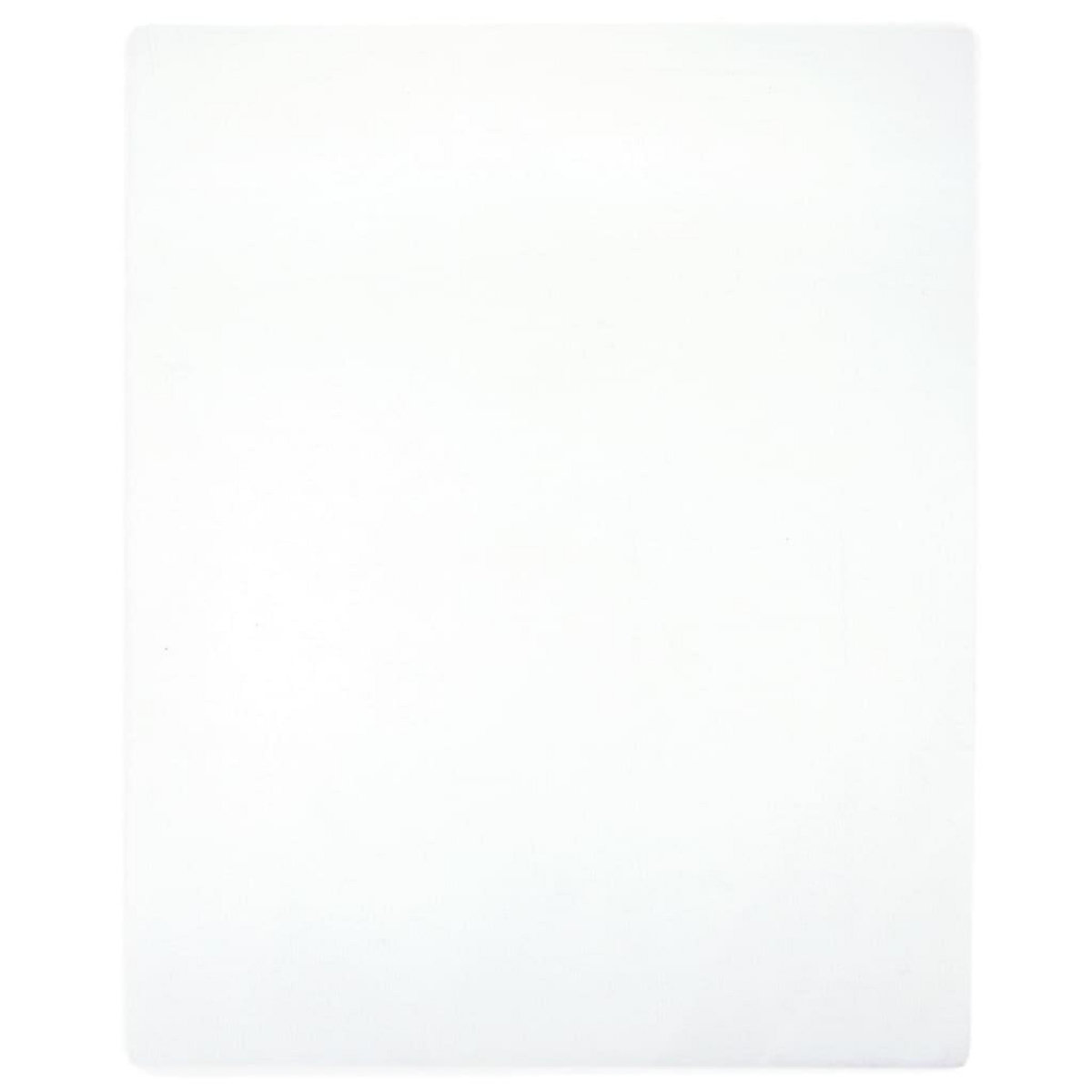 VIDAXL Draps-housses Jersey 2 pcs Blanc 160x200 cm Coton