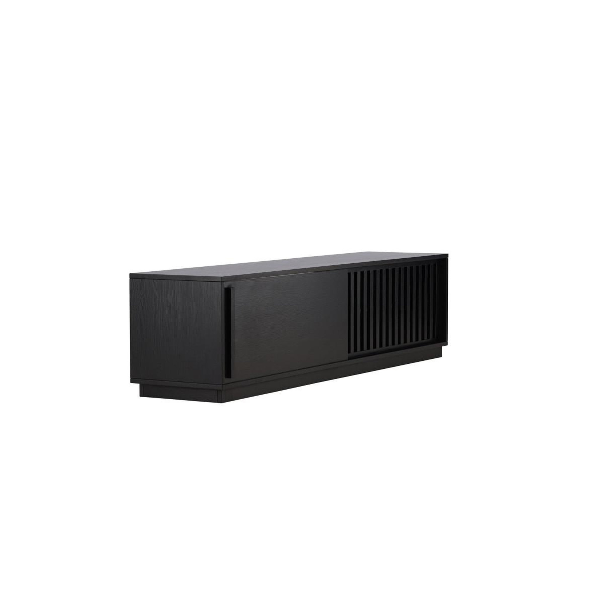 Voir la diapositive 3 : Paris Prix Meuble tv design nervuré  lugo  180cm noir