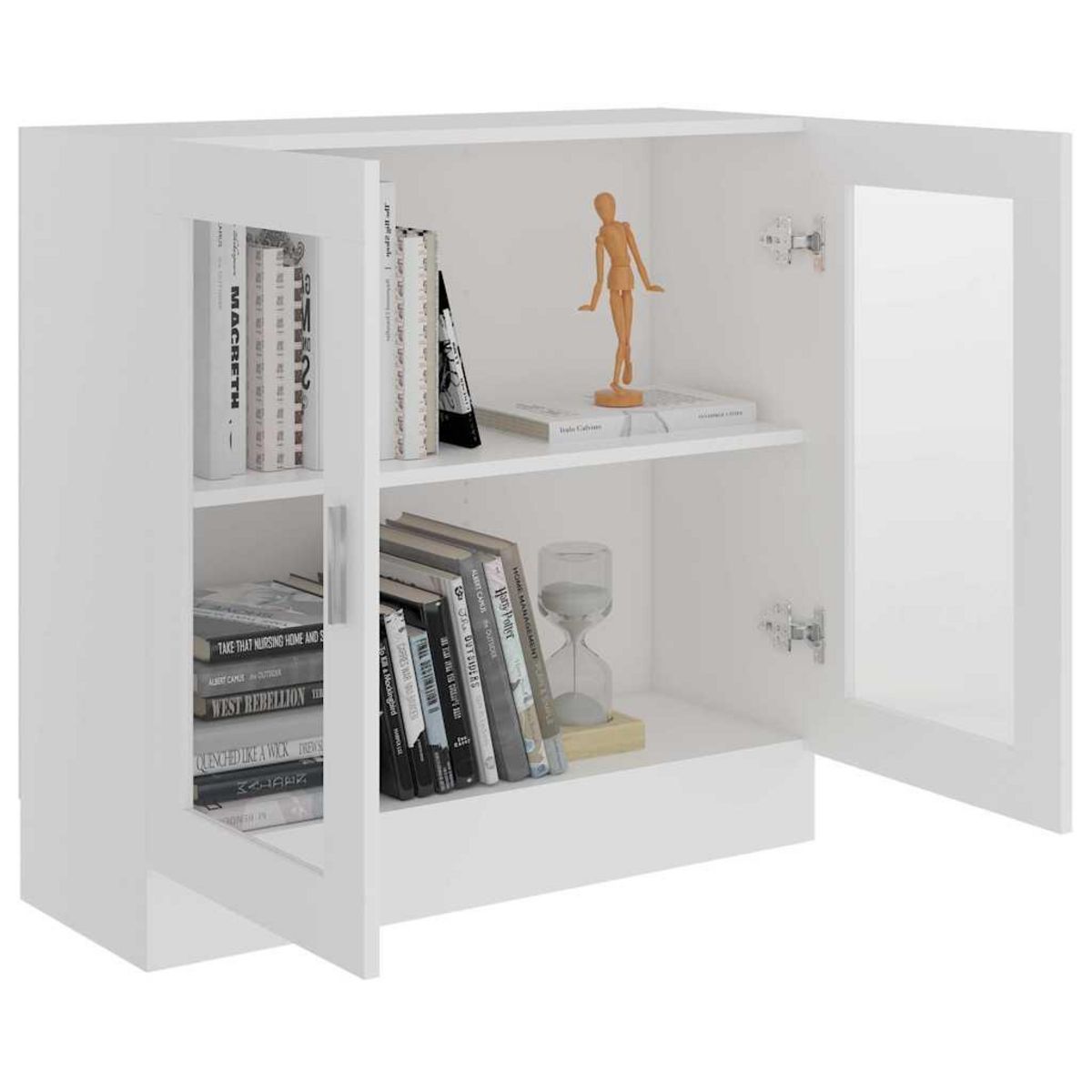 VIDAXL Armoire a vitrine Blanc 82,5x30,5x80 cm Bois d'ingenierie