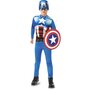RUBIES Panoplie + bouclier taille L 7/8 ans  Captain America - Marvel 
