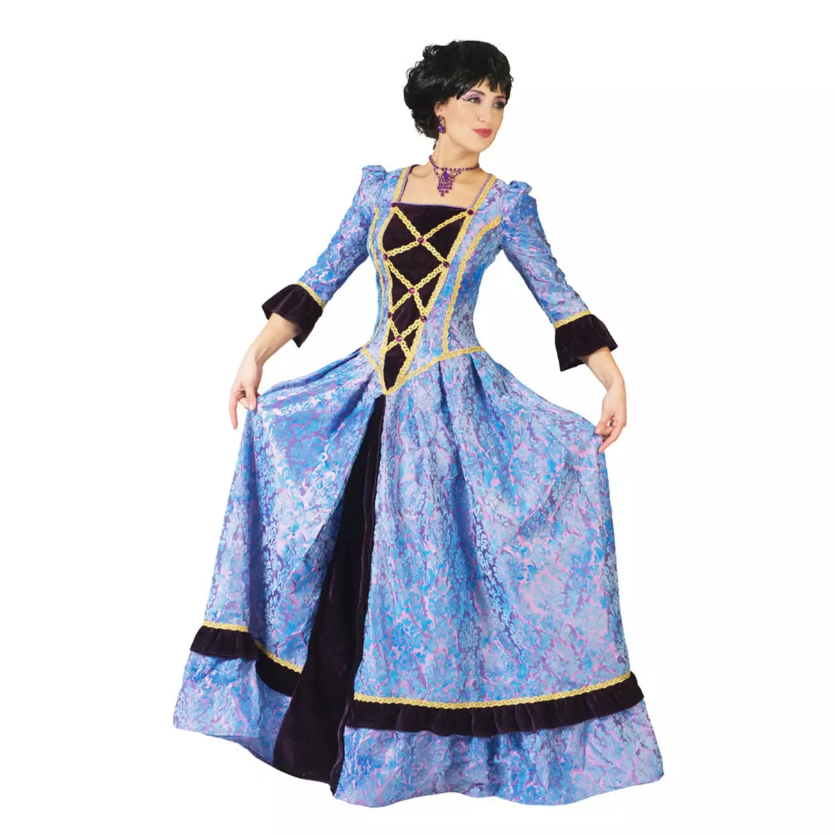 FUNNY FASHION Costume Baroque - Lady Caroline - Femme - L - 40/42