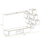 Voir la diapositive 3 : Paris Prix Ensemble Meuble TV  Switch XXI  260cm Naturel & Noir