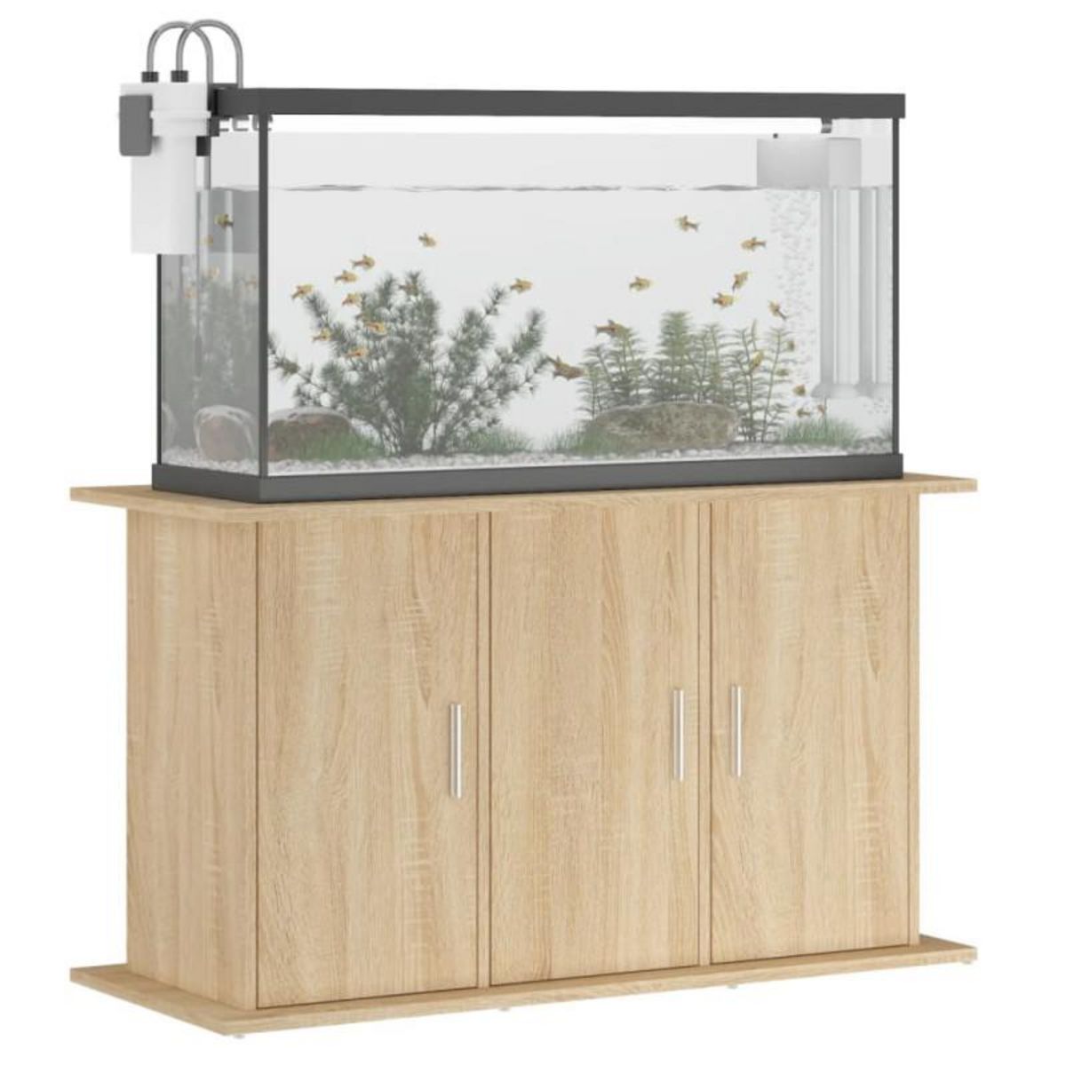 VIDAXL Support d aquarium chêne sonoma 101x41x58 cm bois d ingénierie