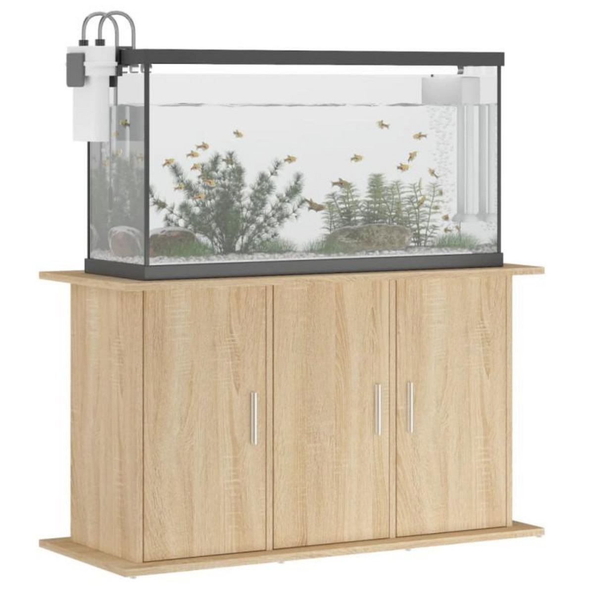 VIDAXL Support d aquarium chêne sonoma 101x41x58 cm bois d ingénierie