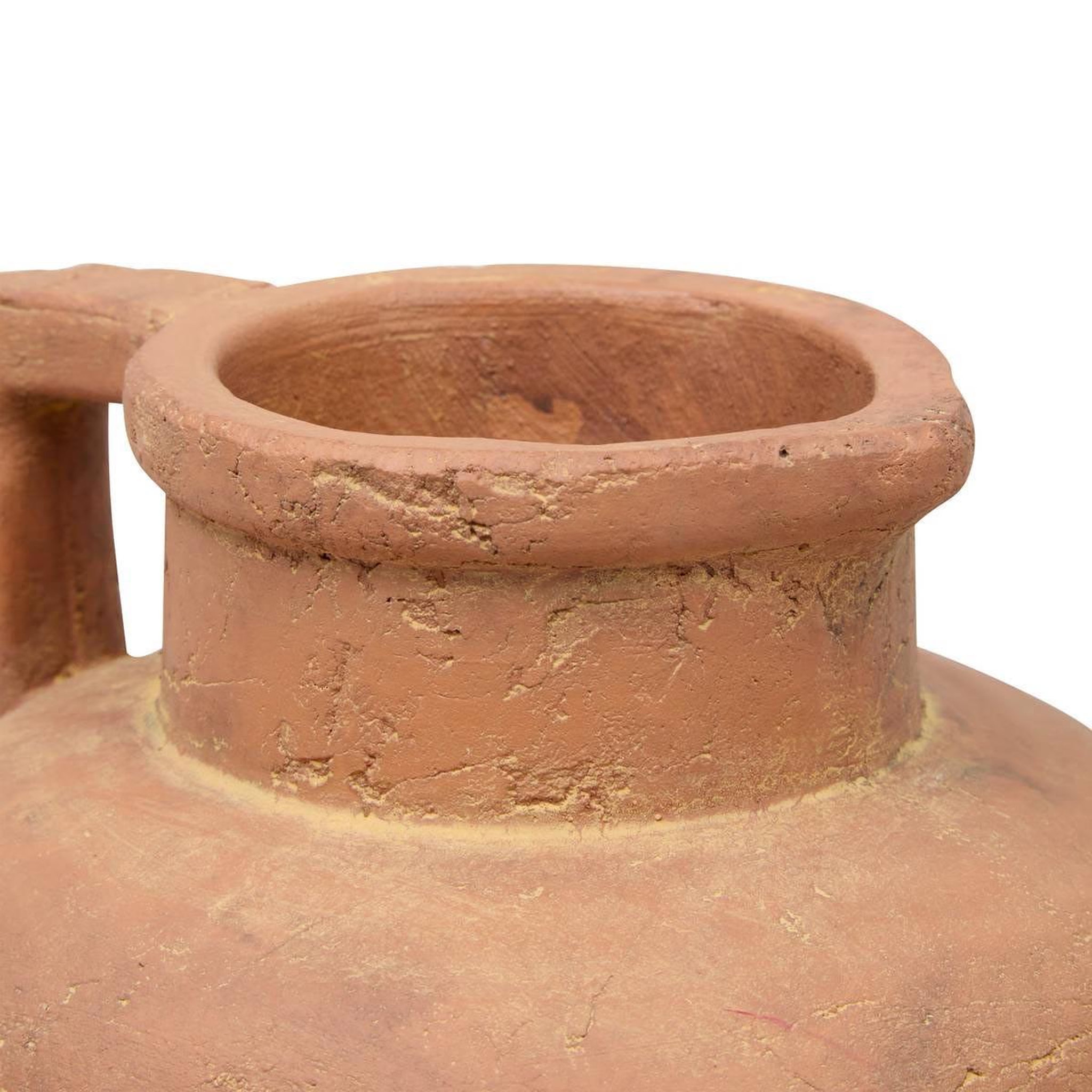Voir la diapositive 3 : ATMOSPHERA Vase cruche en terre cuite  romia  18cm terracotta
