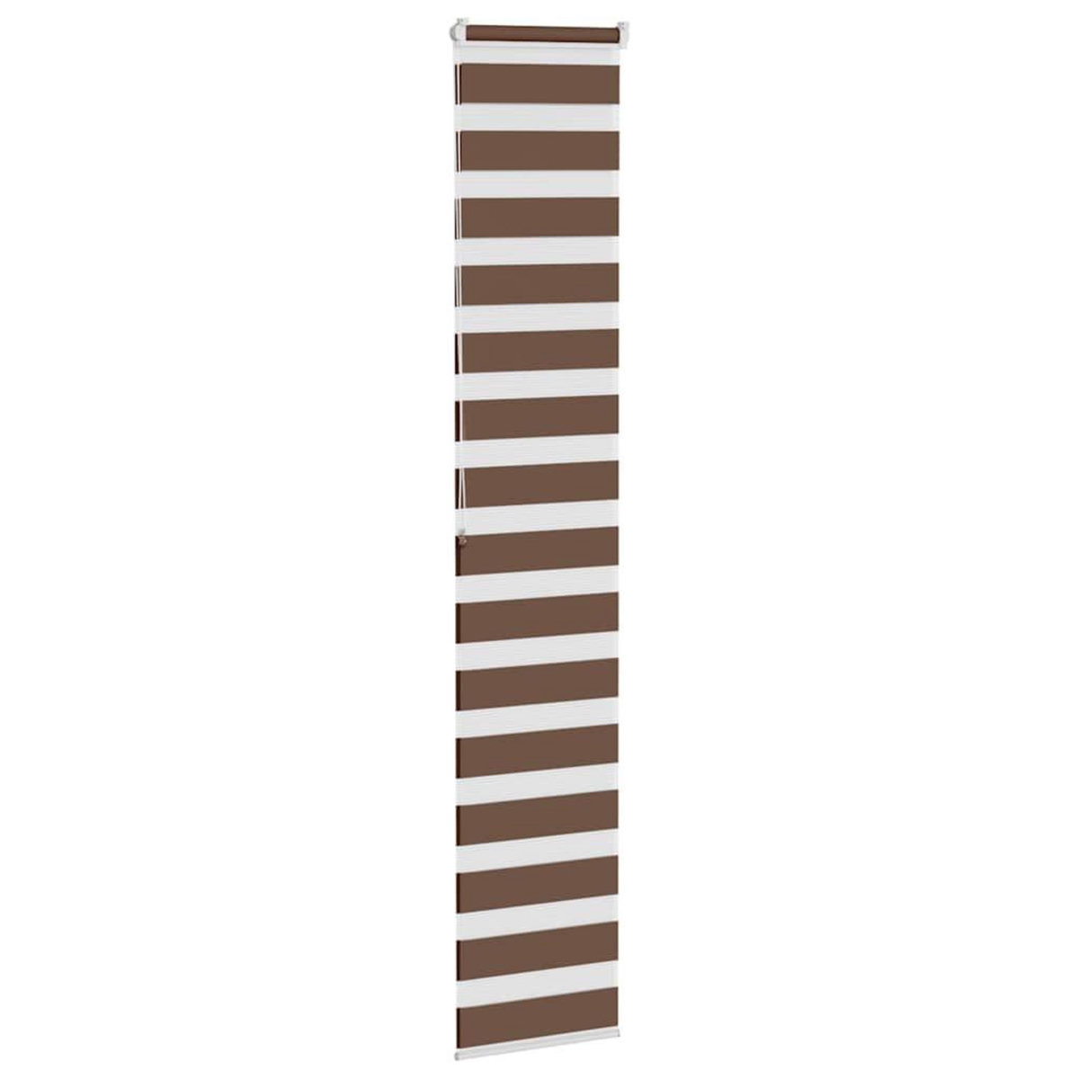 VIDAXL Store zebre marron 50x200 cm largeur du tissu 45,9 cm polyester