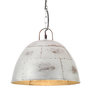 Voir la diapositive 1 : VIDAXL Lampe suspendue industrielle vintage 25 W Argente Rond 31cm E27