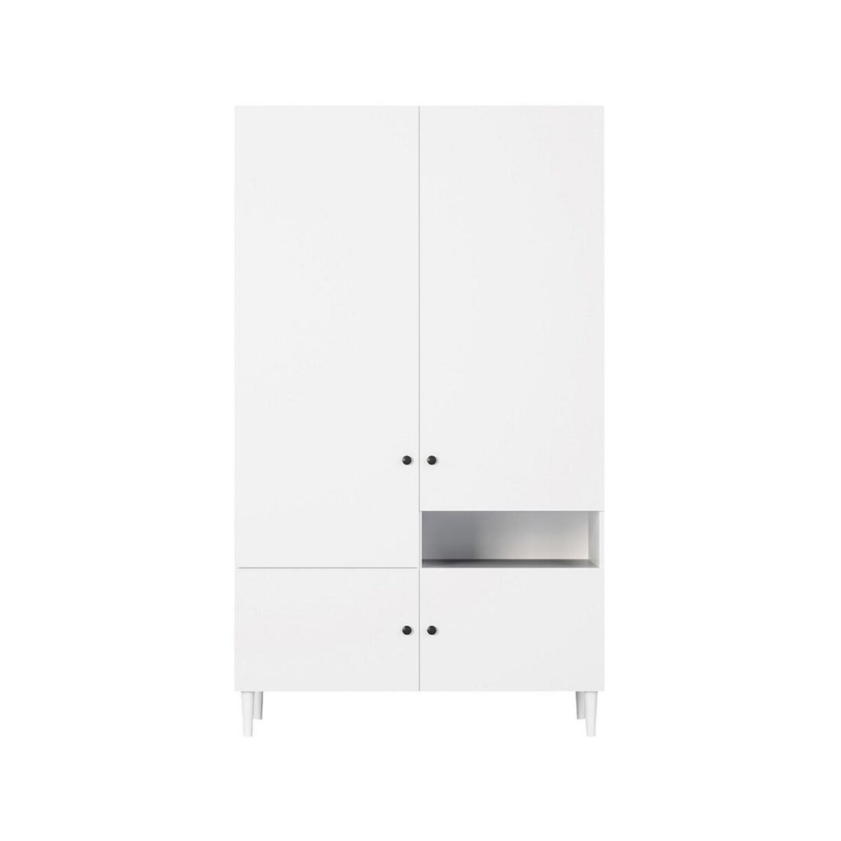 BEST MOBILIER Cleo - lit coffre avec led - 140x200 cm - sommier inclus - en velours