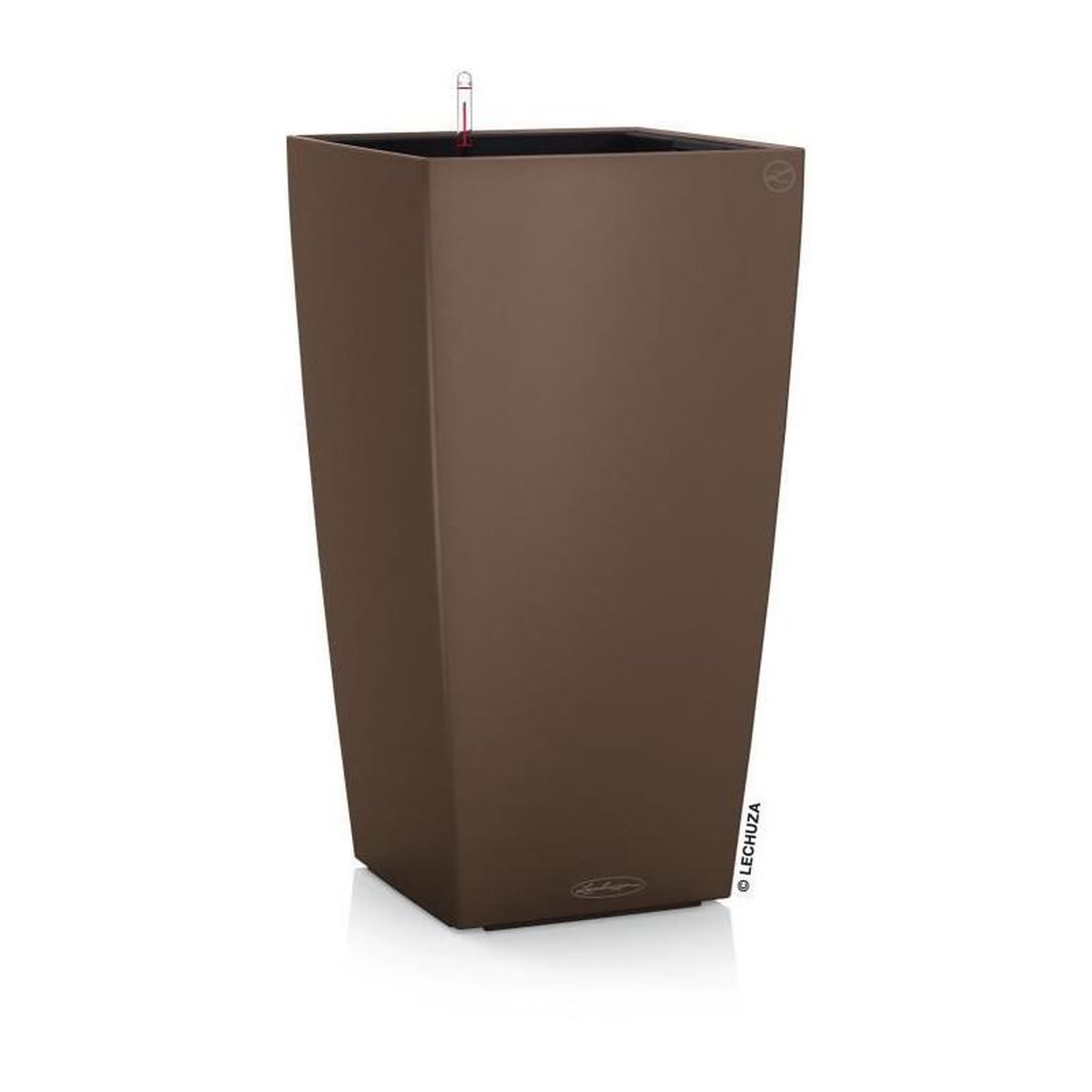 LECHUZA Pot de fleur LECHUZA Cubico Color 40 - kit complet, muscade