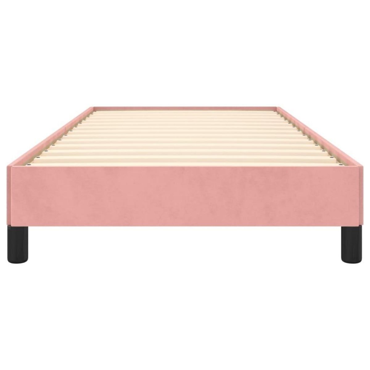 VIDAXL Cadre de lit sans matelas rose 90x200 cm velours