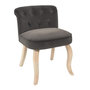 Voir la diapositive 1 : Paris Prix Fauteuil en Velours Design  Eleonor  68cm Gris