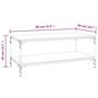 Voir la diapositive 6 : VIDAXL Table basse Noir 80x50x40 cm Bois d'ingenierie