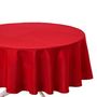Voir la diapositive 3 : ATMOSPHERA Nappe Antitache Ronde  Unie  180cm Rouge