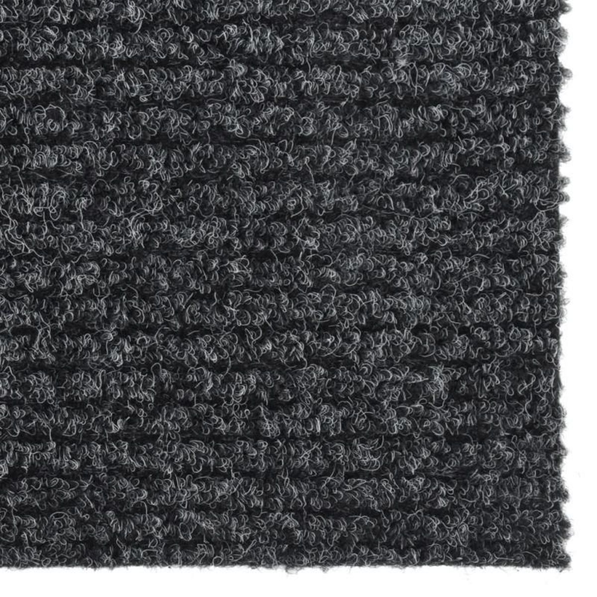 VIDAXL Tapis 100x300 cm Anthracite