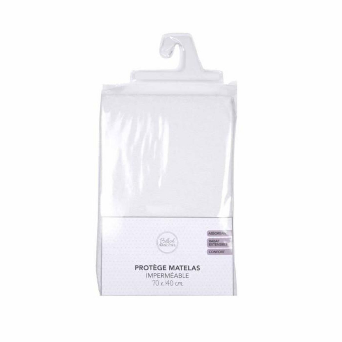 Paris Prix Protège Matelas  Imperméable  70x140cm Blanc