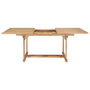 Voir la diapositive 3 : VIDAXL Table de jardin extensible 150-200x100x75 cm Teck solide