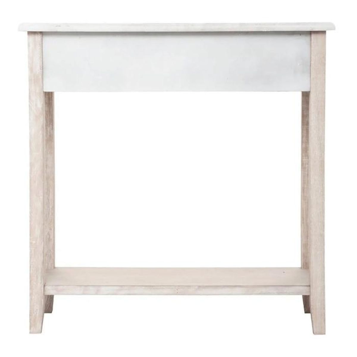 ATMOSPHERA Console Design 2 Tiroirs  Hina  80cm Blanc