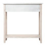 Voir la diapositive 3 : ATMOSPHERA Console Design 2 Tiroirs  Hina  80cm Blanc