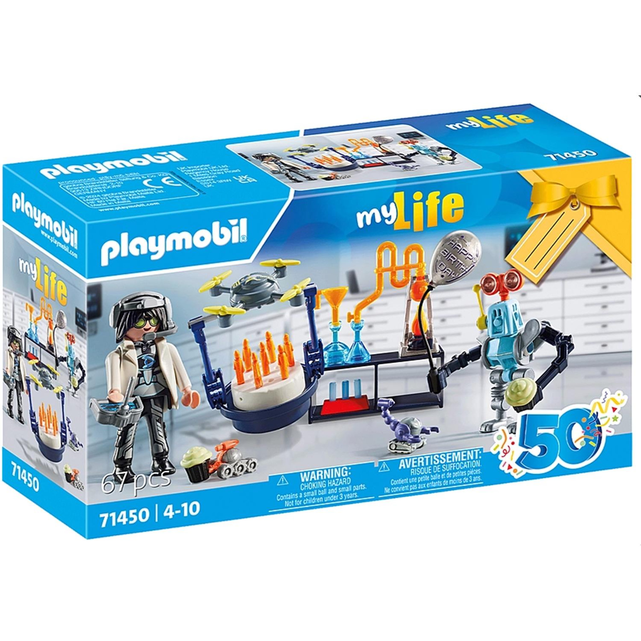 PLAYMOBIL myLife Chercheur avec robots