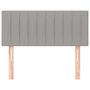 Voir la diapositive 3 : VIDAXL Tete de lit Gris clair 80x5x78/88 cm Tissu
