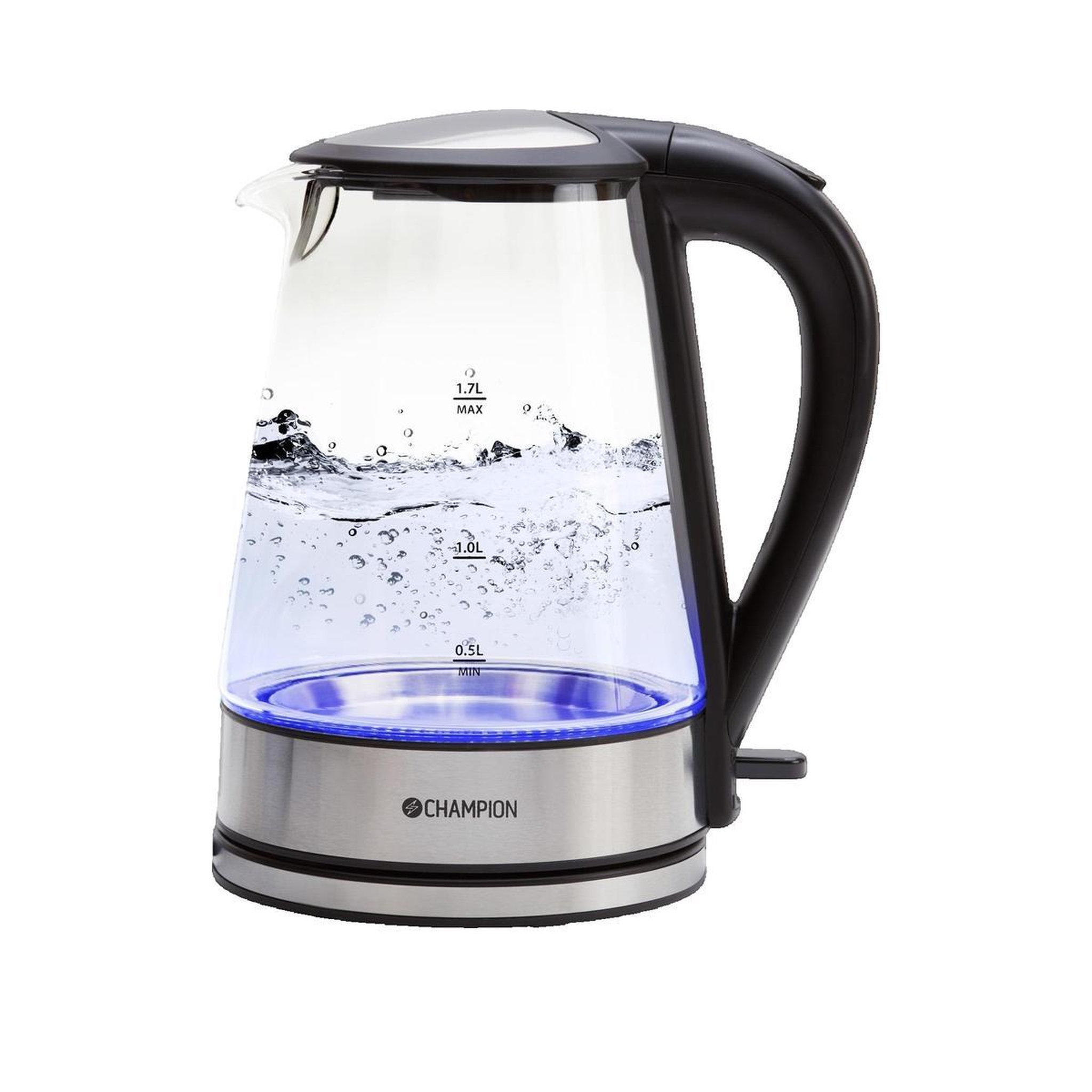 CHAMPION Bouilloire Champion VK220 en verre transparent 1,7 L