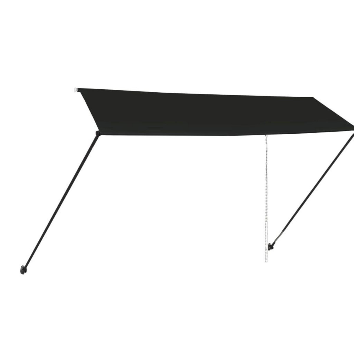 VIDAXL Auvent retractable avec LED 350x150 cm Anthracite